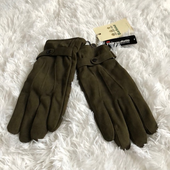 barbour insulated leather gloves